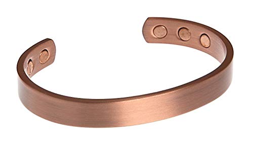 Armband Kupfer glatt und Magnete Auris von 18 cm