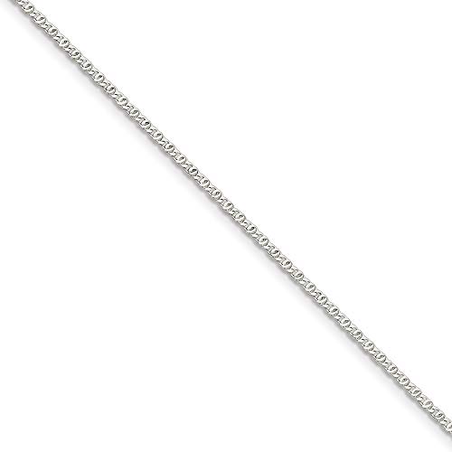 Sterling Silber Fancy 2 mm Anker Kette Armband – 17,8 cm   Spring Ring – JewelryWeb