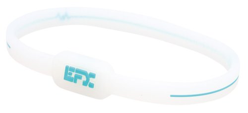 EFX Silikon Ultra Wristband, durchscheinend mit blaugrün Akzente – 17,8 cm