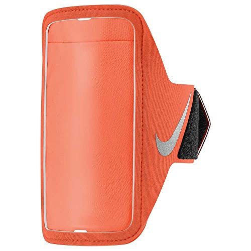Nike Unisex – Erwachsene Lean Arm Band Smartphone Armband, Bright Crimson/Black/Silver, one Size