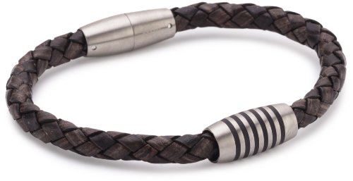 Boccia Damen-Armband Leder Braun, 1 Element (Titantan) 0347-0421