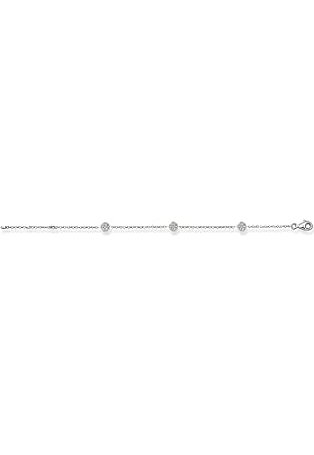 THOMAS SABO Damen-Armband 925 Silber Zirkonia weiß Ovalschliff 19.5 cm - SCA150008, 19,5cm