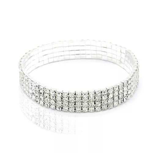 Damen Fußschmuck Fußkettchen Armband 2 3 4 5 Reihen Fußkettchen Kette Diamante Legierung Hot-4 Row