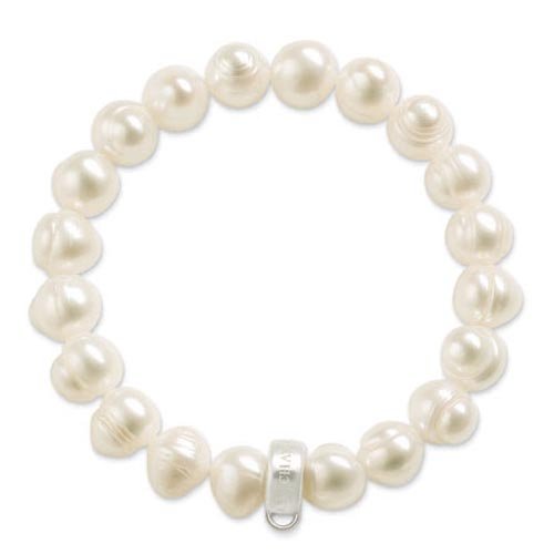 Thomas Sabo mit weißen Süßwasserperlen Perle weiß 15.5 cm   X0041 082 14 L