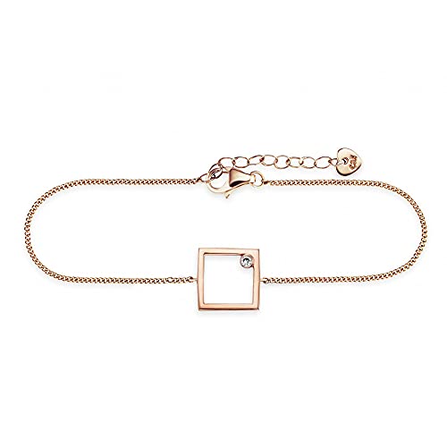 cai Damen Armband 925/- Sterling Silber 16+3cm Glänzend Zirkonia rot 273260083-19
