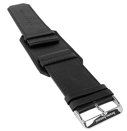 Bruno Banani Uhernarmbänder Banani Kosmos Ersatzband 34mm Leder schwarz glatt XK3 121 358 BR20806