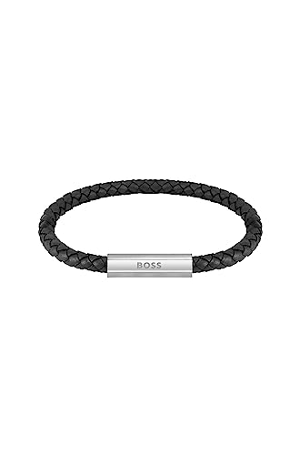 BOSS Jewelry Armband für Herren Kollektion BRAIDED LEATHER Schwarz - 1580152