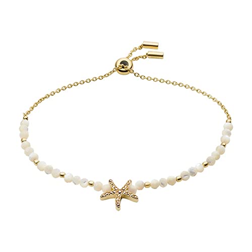 Fossil Damen Armband Beads Edelstahl goldfarben, JF03763710