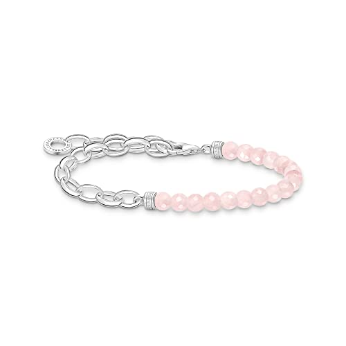 THOMAS SABO Damen Armband mit rosa Perlen 925 Sterlingsilber A2098-034-9