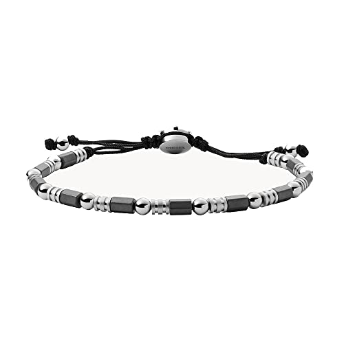 Diesel Armband Für Männer Stackables, L 180-195mm X B 6.75mm X H 4.0mm Silber Edelstahlarmband, DX1312040