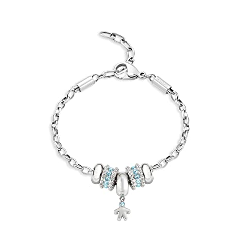 MORELLATO Damen-Armreif Drops Edelstahl Kristall weiß-SCZ682