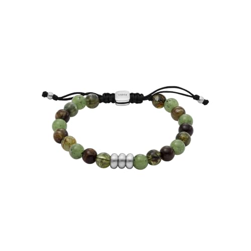 Fossil Herren-Armband Kunststoff, Metall, Textil One Size Grün 32028575