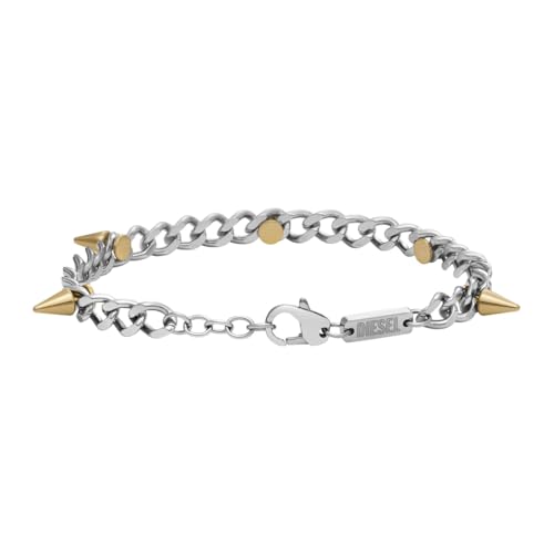 Diesel Herren-Gliederarmband Edelstahl Bicolor, DX1453931