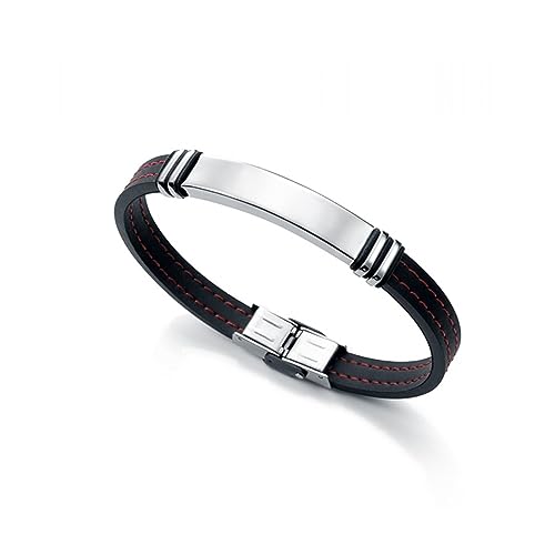 Viceroy Herren-Armband Fashion Edelstahl Kautschuk 21.5 cm - 6343P09017
