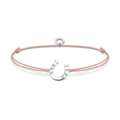 Thomas Sabo Damen Armband Little Secret Hufeisen weiße Steine 925 Sterlingsilber LS124-173-19-L20V
