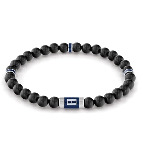 Tommy Hilfiger Jewelry Armband für Herren aus Holzperlen Schwarze Farbe - 2790323