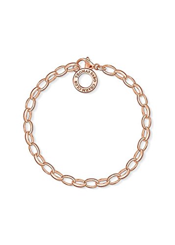 Thomas Sabo Damen-Armband Charm Club Silber vergoldet teilvergoldet 19.5 cm - X0031-415-12-L
