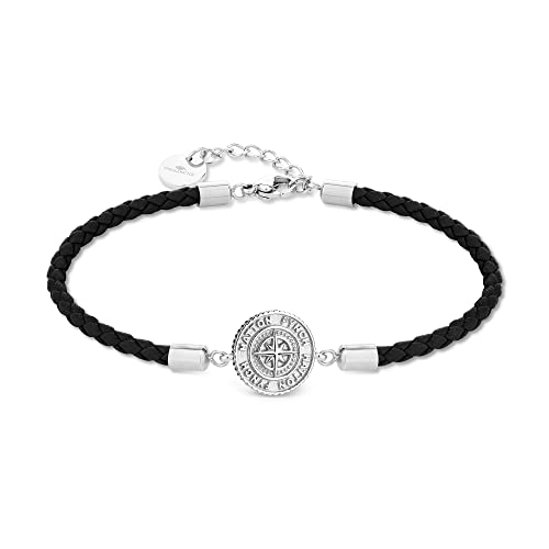 Fynch-Hatton Lederarmband FHJ-0084-B-18 silber