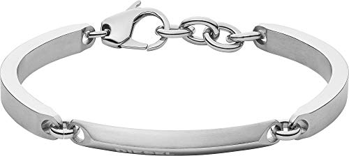Diesel Armband Für Männer Stahl, 18 Cm - 19,5 Cm Silber/Stahl Edelstahlarmband, DX1172040