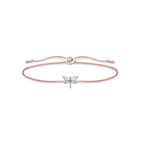 THOMAS SABO Damen Armband Little Secret Libelle weiße Steine 925 Sterlingsilber LS118-401-19-L20V