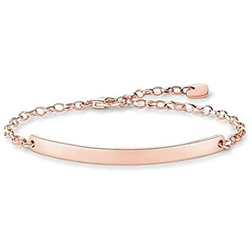 Thomas Sabo Damen-Armband Love Bridge Silber vergoldet 19 cm - LBA0100-415-12-L19v