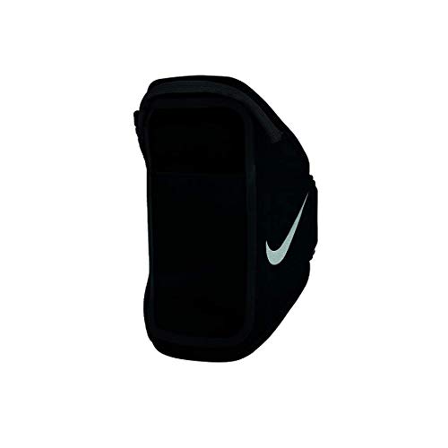 Nike Unisex – Erwachsene Pocket Arm Band Plus Armband, Black/Black/Silver, One Size