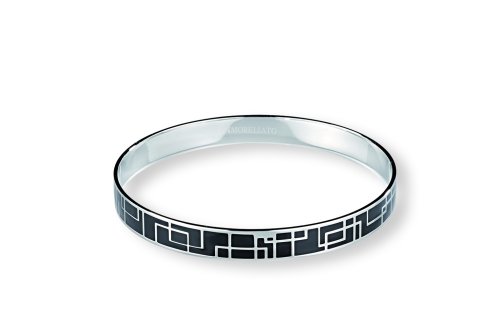    SBY05 – Linie Croco – – Armreif – Schwarz – kleines Modell – Durchmesser 6,3 cm