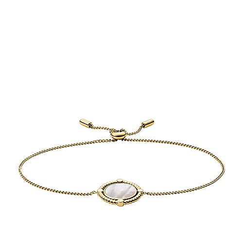 Fossil Armband Für Frauen Val, Länge: 216mm Gold-Edelstahl-Armband, JF03799710