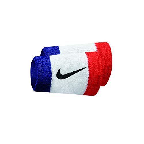 Nike Unisex – Erwachsene Swoosh Doublewide håndled Schwei armband, HABANERO RED/BLACK, Einheitsgröße EU