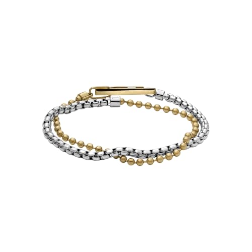 Diesel Unisex D Logo Gliederarmband Edelstahl Bicolor, DX1570931