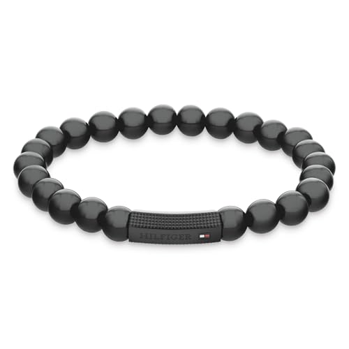 Tommy Hilfiger Jewelry Armband mit Schmuckperlen für Herren Mit Steinen aus Onyx - 2790581