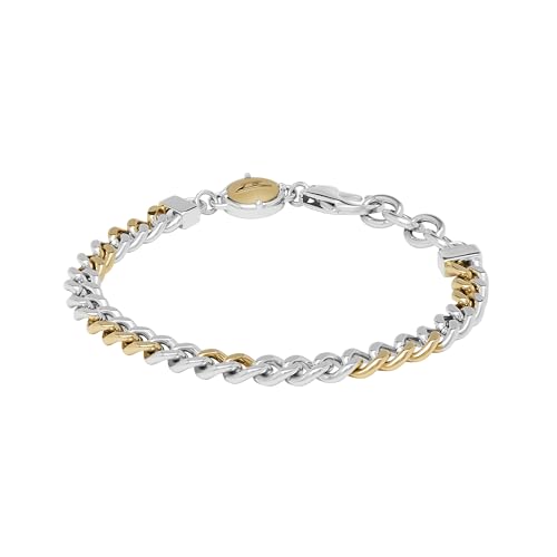 Diesel Armband Für Männer Stahl, Länge: 180-195mm, Breite: 7mm, Höhe: 4.5mm 2-Tone Edelstahlarmband, DX1354931