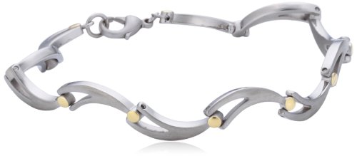 Boccia Damen Armband Titan goldbeschichtet poliert/satiniert 20 cm 0379-02