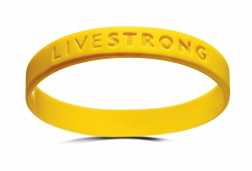 10 x Armband Livestrong YOUTH incl. Krebshilfe Lance Armstrong