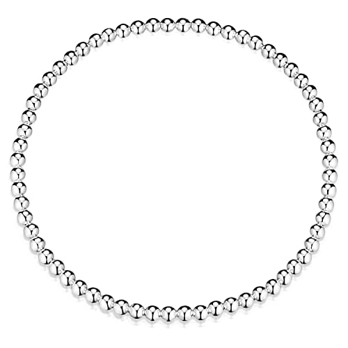Materia Perlen Armband Frauen Silber 925 Stretcharmband 16-17,5cm SA-147-54