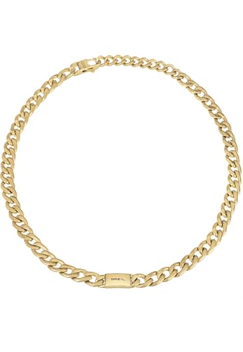 Breil Juwel Sammlung LOGOMANIA, HALSKETTEN aus HERREN in FARBIGER STAHL Farbe GOLD messen 52 - TJ3071