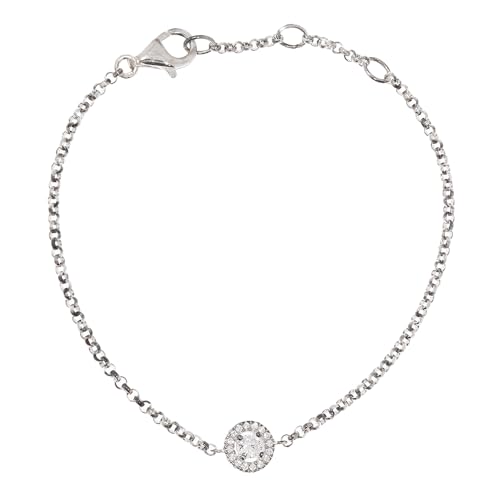 THOMAS SABO Damen-Armband 925 Silber Zirkonia weiß Brillantschliff 19.5 cm - SCA150001