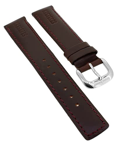 Bruno Banani Uhrenarmband 18mm aus Leder in braun mit Kontrastnaht CD3194