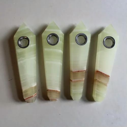 Natürlicher Bergkristall-Spitzstab, Raucherstein, Obelisk – Nr. 7 – Afghanistan-Jadestein