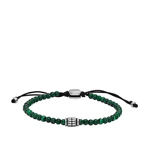 Fossil Herrenarmband Beads rekonstruierter Malachit, JF04415040