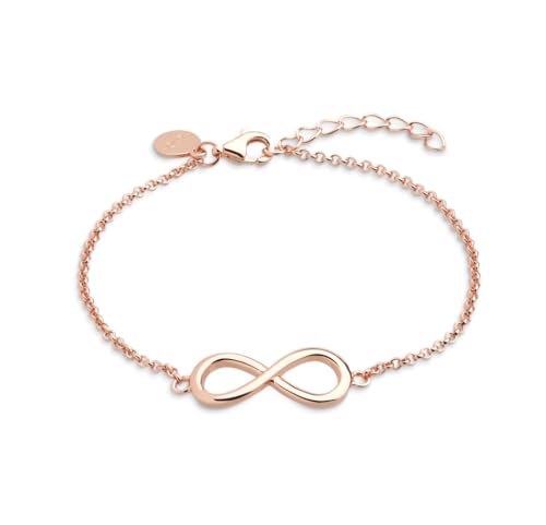 XENOX INFINITY Armband 925/- Sterlingsilber, rhodiniert roséfarben / 20 / N/A