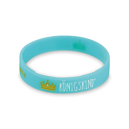 Praisent Türkisfarbenes Silikon-Armband Königskind®