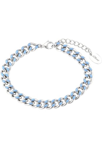 s.Oliver Armband Edelstahl Damen Armschmuck, 17+3 cm, Gold, Kommt in Schmuck Geschenk Box, 2036844