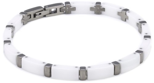 Boccia Damen-Armband Titan und weiße Ceramic 0371-03