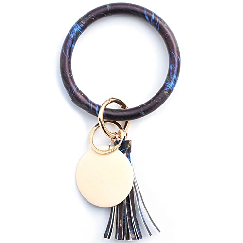 TianWlio Ring-Silikon-Armband-Armb and-Ketten SilKeychain-Schlüssel-wu lstiges Schlüssel-Armband für Frauen-Nette Armbänder Armband Schulkind (F, One Size)