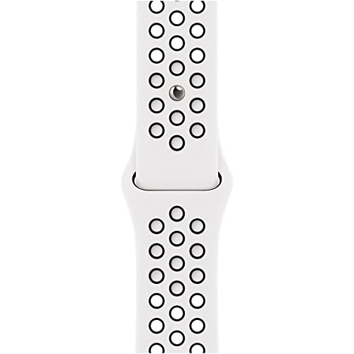 Apple Watch Armband 45mm, Nike Sport Band, Summit Weiß/Schwarz