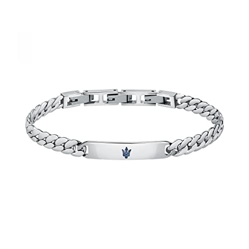 Maserati Jewels Herren Armband aus Stahl, blau IP - JM222AVD05