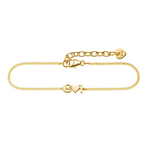 cai Damen Armband 925/- Sterling Silber 15+3cm Glänzend gelb 360260167-1-18