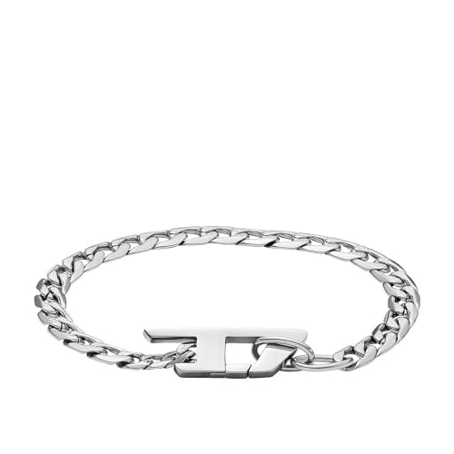 DIESEL Herren-Gliederarmband Edelstahl, DX1496040