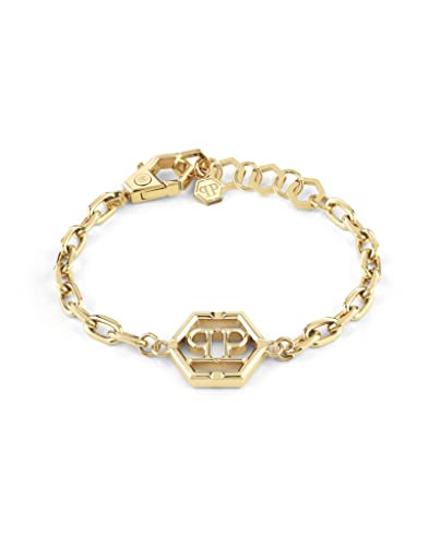 Philipp Plein Damen Armband Armkette Edelstahl IP Gold HEXAGON PJ2AA07BU
